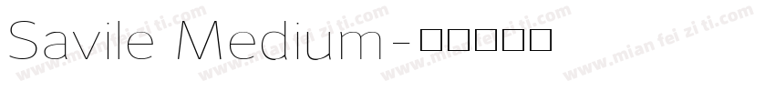 Savile Medium字体转换